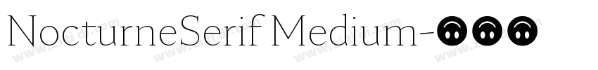 NocturneSerif Medium字体转换